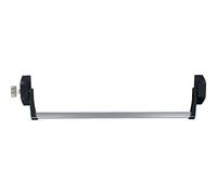 Antipanique Isy Bar EN1125 1 point latéral barre de 1200 mm - argent et noir JPM