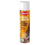 OWATROL - RUSTOL - Antirouille Incolore - Stop Rouille Pénètrant Surfaces Métalliques Plastiques Verre Bois - Apprêt et Sous-Couche - Vernis Antirouille Multi-Surfaces - Aérosol - 300 ml