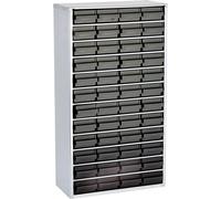 antistatique (ESD) raaco 1248-01 Casier ESD (L x l x H) 306 x 150 x 552 mm Nombre de compartiments: 48 câble de terre inclus