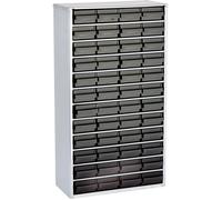 antistatique (ESD) raaco 1248-01 Casier ESD (L x l x H) 306 x 150 x 552 mm Nombre de compartiments: 48 câble de terre inclus Contenu 1 pc(s)