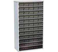 ESD raaco 1260-00 ESD steel box (L x W x H) 306 x 150 x 552 mm No. of compartments: 60 incl. PG cable Content 1 pc(s)