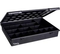 antistatique (ESD) raaco ESD Assorter 4-15 Mallette de rangement (L x l x H) 338 x 260 x 57 mm Nombre de compartiments: 15 séparations fixes Contenu 1 pc(s)
