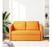 Antitaches Canapé-lit Scandinave - LEMONTREE - pour salon - Sofa réversible - 2 en 1 jaune foncé 112x174x55cm tissu 8099318473