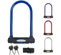 Antivol Vélo U Master Lock, Acier Cémenté, Anse Double Verrouillage 13 mm, 11 cm Large, 21 cm Haut