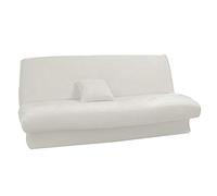 Antonouse Housse de clic clac Extensible 120 à 140cm-180 à 200cm (Noir) (Beige)