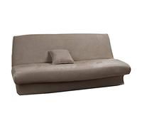 Antonouse Housse de clic clac Extensible 120 à 140cm-180 à 200cm (Noir) (Brown)