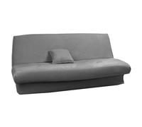 Antonouse Housse de clic clac Extensible 120 à 140cm-180 à 200cm (Noir) (Gris)