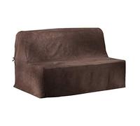 Antonouse Housse matelassée pour Banquette BZ 140，Taille 120 Ã 200 x 140cm (Anthracite) (Chocolat)