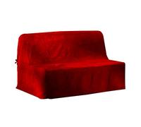 Antonouse Housse matelassée pour Banquette BZ 140，Taille 120 Ã 200 x 140cm (Anthracite) (Rouge)