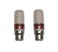 ANTYX 10w b22 Baïonnette LED Ampoule 12V 24V bulbe de maïs à Basse Tension 2835 SMD 60 LED AC/DC 12-40v for RV Camper Marine, Énergie Solaire Lumière et Grille 2 Pack (Couleur : Blanc Froid)