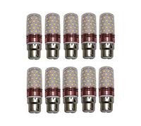 ANTYX Basse Tension B22 LED Ampoule 12V 24V 10W Ampoule de maïs 2835SMD 60ED AC/DC 12-40v for RV Camper Marine, éclairage de Puissance Solaire et Grille 10-Pack (Couleur : Blanc Froid)