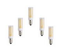 ANTYX E11 Ampoule LED 110V, Dimmable LED 3000K / 6000K, Mini candélabre LED E11 Base 5Watt, 50W Ampoule Halogène Equivalent (Paquet De 5) (Couleur : Blanc Chaud)