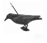 Anwicar Effaroucheur de Corbeaux - Anti-Oiseaux - Corbeau factice - The Crow - Épouvantail - Répulsif Pigeons pour Balcon et Jardin