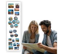 Anwicar Tableau Magnétique - Tableau Effaçable en Acier - Idéal pour Aimants et Notes - Tableau Noir Magnétique Mural - Compatible avec Marqueurs Craie - Kit de Montage Inclus - 70x20 cm - Blanc