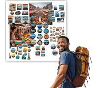 Anwicar Tableau Magnétique - Tableau Effaçable en Acier - Idéal pour Aimants et Notes - Tableau Noir Magnétique Mural - Compatible avec Marqueurs Craie - Kit de Montage Inclus - 80x80 cm - Blanc