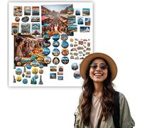 Anwicar Tableau Magnétique - Tableau Effaçable en Acier - Idéal pour Aimants et Notes - Tableau Noir Magnétique Mural - Compatible avec Marqueurs Craie - Kit de Montage Inclus - 50x50 cm - Blanc
