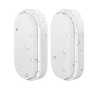 ANWIO Applique Murale d'Extérieur LED 14W avec 69 LED Lumière Ovale 4000K Blanc Naturel IP54 Etanche pour Jardin Terrasse Garage Couloir sous-sol véranda - 2 pièces