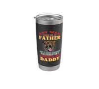 Any Man Can Be A Father Staffordshire Bull Terrier Daddy Dog Gobelet isotherme en acier inoxydable double paroi