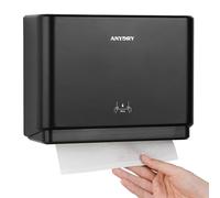 anydry 5101 Distributeurs Pro Serviettes en Papier Commercial ABS Hygiénique Mural Noir