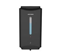 anydry AD1206 Distributeur de Savon Liquide Mural Commercial Finition Acier Inoxydable 1100 ML Grande Capacité (Noir Mat)
