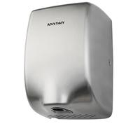 anydry Sèche-Mains 2803Y Mini, Flux d'air Haute Vitesse 1350W, Finition Acier Inoxydable brossé, Gain de Place pour Usage Professionnel & Domestique(Brossé)