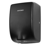 anydry Sèche-Mains 2803Y Mini, Flux d'air Haute Vitesse 1350W, Finition Acier Inoxydable Noir Mat, Gain de Place pour Usage Professionnel & Domestique(Mat Noir)
