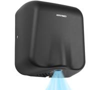 anydry Sèche-Mains Commercial en Acier INOX Heavy Duty avec Filtre HEPA | Séchage Rapide 8-10s, Double Câblage, Chauffage Auto sous 25°C, Anti-Vandalisme et Protection Anti-Surchauffe