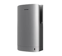 anydry Sèche-Mains Jet Double Face avec HEPA et Thermostat Auto 7-10s | Prise UE 220-240V, Séchage 7-10s, Filtre HEPA, Chauffage Auto sous 25°C, ABS, Bac Récupérateur d'Eau, Mural
