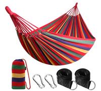 ANYOO Hamac double 270 x 150 cm, capacité de charge 300 kg, rouge