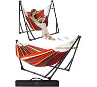 Anyoo Hamac et Chaise avec Support Double Usage Pliable pour Intérieur et Extérieur