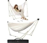 ANYOO Hamac et Chaise hamac avec Support Pliable, Ensemble de Support de hamac Portable à Double Usage pour hamacs d'intérieur et d'extérieur
