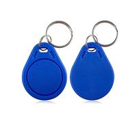 AOAMZ 50 x Badges RFID Chips 13.56Mhz 1K de Porte-clés Token NFC Tag Proximité Transpondeur Smart IC Carte de contrôle d'accès - Bleu