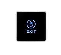 AOAMZ Bouton de Sortie Interrupteur de Déverrouillage de Porte DC12V NO NC Voyant LED pour système de contrôle d'accès de porte avec voyant bleu. OPEN