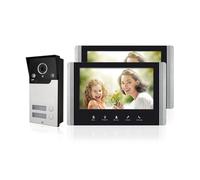 AOAMZ Interphone Vidéo Filaire 2 unités Sonnette, Visiophone Connecté 4 Fils avec Écran LCD TFT 7" Caméra de Vision Nocturne étanche Déverrouillage Surveillance Portier Vidéo Audio Bidirectionnel