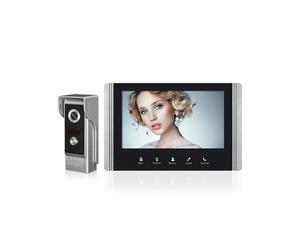 AOAMZ Interphone Vidéo Filaire, Visiophone Connecté 4 Fils avec Écran LCD TFT 7" Caméra de Vision Nocturne étanche Déverrouillage Surveillance Portier Vidéo Audio Bidirectionnel (1 Camera 1 Monitor)