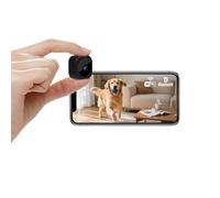 AOBOCAM Camera Espion, Mini Caméra de Surveillance WiFi HD Intérieur/Extérieur, Micro Caméra Bluetooth avec Vision Nocturne, Détection de Mouvement, Enregistrement à Distance (B1)