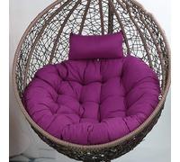 Aocase Coussin Fauteuil Suspendu, Coussin Papasan Rond Épais 110cm - Housse Détachable Lavable en Polyester Imperméable - pour Chaise Suspendue d'Extérieur/Jardin, Balcon, Salon,No05,100cm