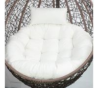 Aocase Coussin Fauteuil Suspendu, Coussin Papasan Rond Épais 110cm - Housse Détachable Lavable en Polyester Imperméable - pour Chaise Suspendue d'Extérieur/Jardin, Balcon, Salon,No17,90cm