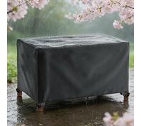 AOFOAE House De Table Exterieur 140x100x130cm/LxlxH Grande Housse pour Meubles de Jardin,Housse pour Salon de Jardin Exterieur,XXL avec Boucles Et Cordon E Serrage Imperméable,Coupe-Vent,Anti-UV