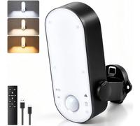 Aogled Applique Murale Extérieure avec Détecteur de Mouvement, Lampe LED Extérieure Noire 12000 mAh, 3 Températures de Couleur, Étanche IP65, pour Véranda, Terrasse, Entrée de Maison, Garage et Cour