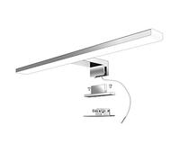 Aogled Led Lampe Miroir Salle De Bain 40 Cm 10W 820lm 230V Blanc Neutre 4000K,Classe Ii En Acier Inoxydable Slim Bain Miroir Lampe,Pince Sur Le/Miroir Cabinet/Mur D'éclairage 400mm