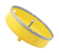 Aohhy Scie Cloche Diamantée de 130mm avec Foret Guidage, Professionnelle Foret Trépan Diamant pour Carrelage, Porcelaine, Verre, Marbre et Céramique