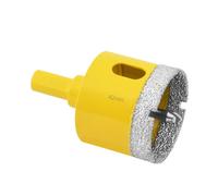 Aohhy Scie Cloche Diamantée de 42mm avec Foret Guidage, Professionnelle Foret Trépan Diamant pour Carrelage, Porcelaine, Verre, Marbre et Céramique