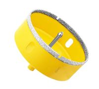 Aohhy Scie Cloche Diamantée de 95mm avec Foret Guidage, Professionnelle Foret Trépan Diamant pour Carrelage, Porcelaine, Verre, Marbre et Céramique