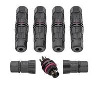 AOHUA 5 Connecteur Électrique Étanches 2 Fils, M15, Raccord Electrique Étanches IP68, Boite de Jonction Electrique, Boite derivation Etanche Éxterieur, Dérivation de câble Ø4.5-7.5mm, 500V/10A
