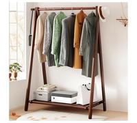 aoiuaoeniu Porte-Manteau sur pied,Meuble Porte-Manteau et Chaussures, Solide,Pliable | Solide et Durable (66/86/116x40x160CM) portant a vetement bois pour chambre