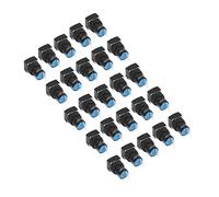 Aolidsive 16mm Sélecteur à Clé, 2 Positions Auto-Verrouillage | Support de panneau carré, 25 clés identiques, contact en alliage d\'argent, borne de soudage 1NO 1NC, pour équipement