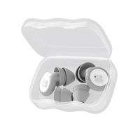 Aolidsive Bouchons D'oreilles à Réduction de Bruit avec 8 Embouts en XS S M L, Bouchons D'oreille en Silicone Antibruit de 25 à 33 DB pour le Travail du Sommeil et la sensibilité au Bruit (GRAY)