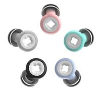 Aolidsive Bouchons D'oreilles à Réduction de Bruit avec 8 Embouts en XS S M L, Bouchons D'oreille en Silicone Antibruit de 25 à 33 DB pour le Travail du Sommeil et la sensibilité au Bruit (GREEN)