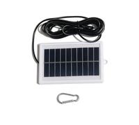 Aolidsive Chargeur Panneau Solaire 1W 5V Monocristallin pour Caméras de | Câble DC5521 pour Serrures Intelligentes et Moteurs de Rideaux, Fixation Mousqueton pour Clôtures ou Balcons, Maintient la